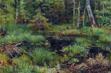 イワン・イワノビッチ・シーシキン Painting - 森の中の春 1892 年の古典的な風景 イワン・イワノビッチ